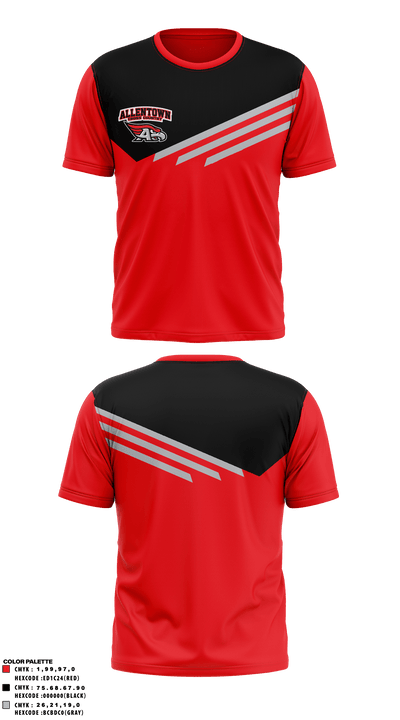 Allentown High School Cross Country 43454179 Short Sleeve Performance Shirt - 1