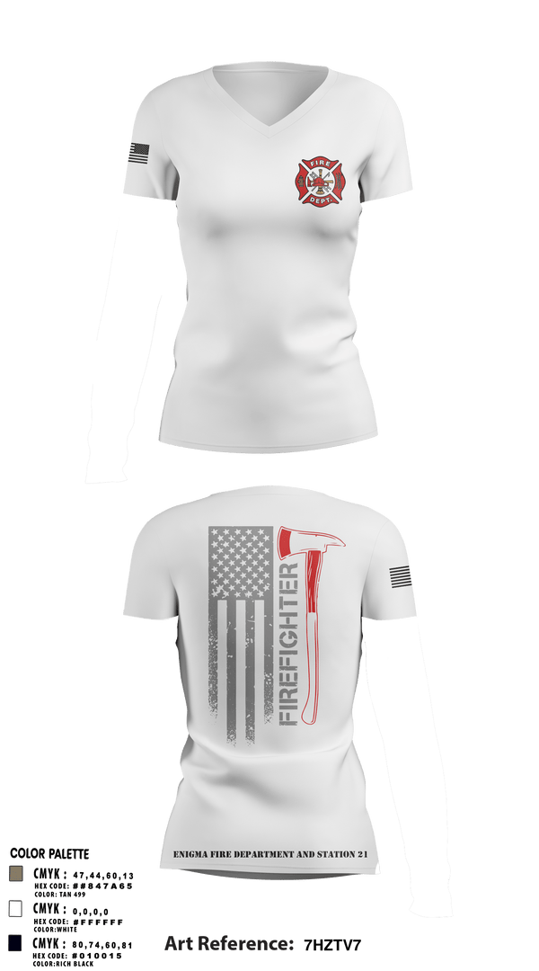 Women's Short Sleeve Vneck Shirt, enigma, station 21, Fire Department, Teamtime, Team time, sublimation, custom sports apparel, team uniforms, spirit wear, spiritwear, sports uniforms, custom shirts, team store, custom team store, fundraiser sports, apparel fundraiser