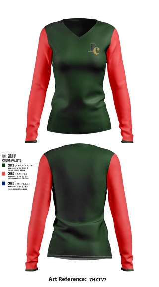 Women's Long Sleeve Vneck Shirt, ChemiChemi, , Teamtime, Team time, sublimation, custom sports apparel, team uniforms, spirit wear, spiritwear, sports uniforms, custom shirts, team store, custom team store, fundraiser sports, apparel fundraiser