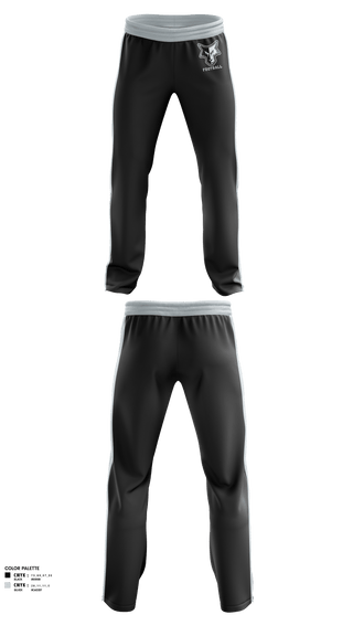 Sweatpants, Waverly-South Shore Coyotes, Football, Teamtime, Team time, sublimation, custom sports apparel, team uniforms, spirit wear, spiritwear, sports uniforms, custom shirts, team store, custom team store, fundraiser sports, apparel fundraiser