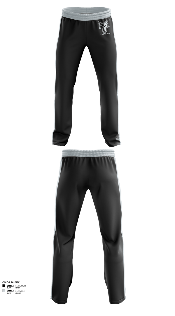 Sweatpants, Waverly-South Shore Coyotes, Football, Teamtime, Team time, sublimation, custom sports apparel, team uniforms, spirit wear, spiritwear, sports uniforms, custom shirts, team store, custom team store, fundraiser sports, apparel fundraiser