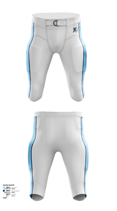 Adena Warriors Football 31057619 Football Pants - 2