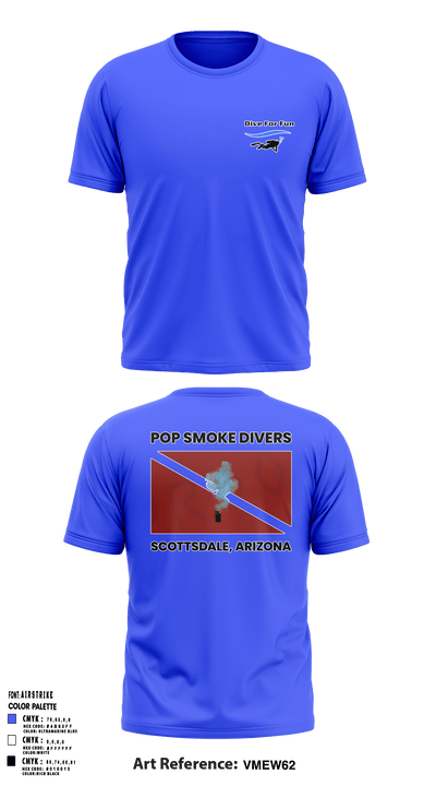Pop Smoke Scuba 8067820 Short Sleeve Performance Shirt - 1