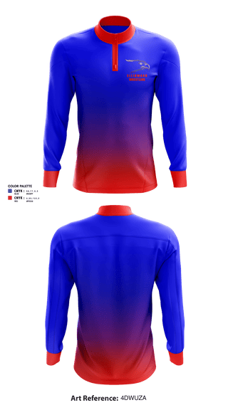 Quarter Zip Jacket, Ellinwood Middle School Wrestling, Wrestling, Teamtime, Team time, sublimation, custom sports apparel, team uniforms, spirit wear, spiritwear, sports uniforms, custom shirts, team store, custom team store, fundraiser sports, apparel fundraiser