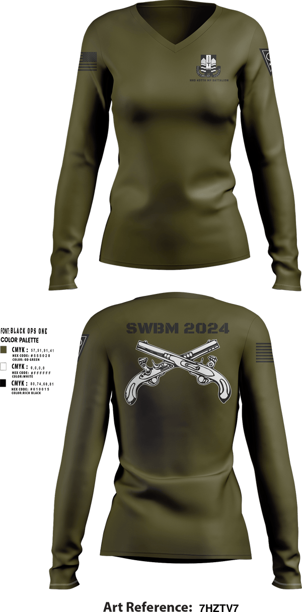 Women's Long Sleeve Vneck Shirt, , National Guard, Teamtime, Team time, sublimation, custom sports apparel, team uniforms, spirit wear, spiritwear, sports uniforms, custom shirts, team store, custom team store, fundraiser sports, apparel fundraiser