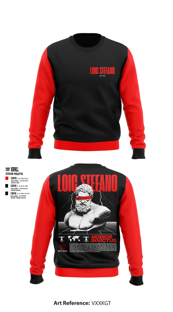 Crew Neck Sweatshirt, Loic StefanoLoic Stefano, , Teamtime, Team time, sublimation, custom sports apparel, team uniforms, spirit wear, spiritwear, sports uniforms, custom shirts, team store, custom team store, fundraiser sports, apparel fundraiser