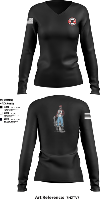 Women's Long Sleeve Vneck Shirt, , Air Force, Teamtime, Team time, sublimation, custom sports apparel, team uniforms, spirit wear, spiritwear, sports uniforms, custom shirts, team store, custom team store, fundraiser sports, apparel fundraiser
