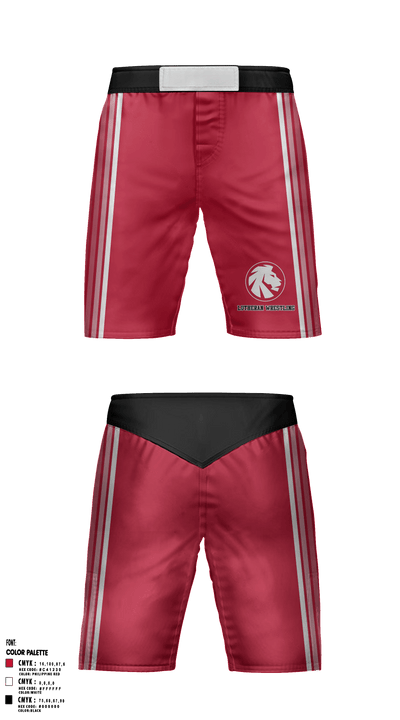 Lutheran School Association of Decatur Wrestling 80371035 Fight Shorts - 35