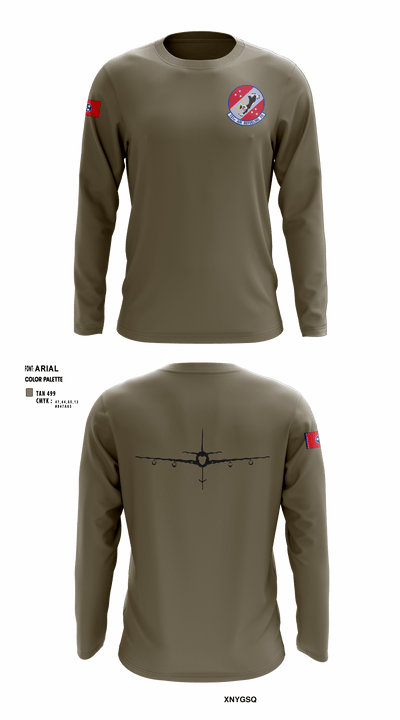 151st Air Refueling Squadron 9193987 Long Sleeve Performance Shirt - 4