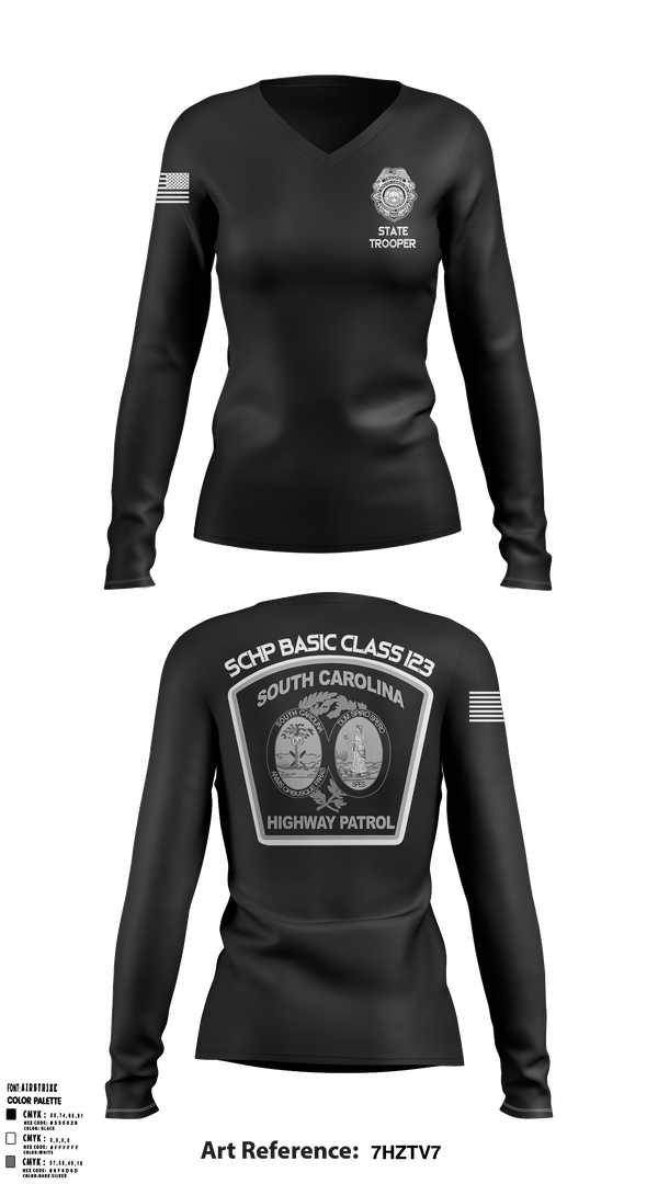Women's Long Sleeve Vneck Shirt, , Police, Teamtime, Team time, sublimation, custom sports apparel, team uniforms, spirit wear, spiritwear, sports uniforms, custom shirts, team store, custom team store, fundraiser sports, apparel fundraiser