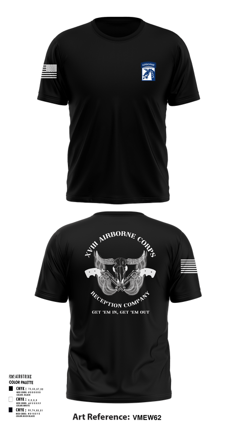 Short Sleeve Performance Shirt, XVIII AIRBORNE CORPS RECEPTION COMPANY, Army, Teamtime, Team time, sublimation, custom sports apparel, team uniforms, spirit wear, spiritwear, sports uniforms, custom shirts, team store, custom team store, fundraiser sports, apparel fundraiser