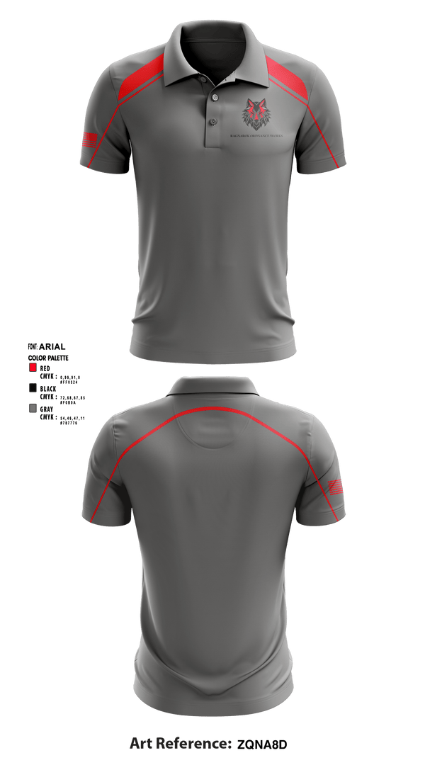 Short Sleeve Performance Polo, Ragnarok Ordnance Works, , Teamtime, Team time, sublimation, custom sports apparel, team uniforms, spirit wear, spiritwear, sports uniforms, custom shirts, team store, custom team store, fundraiser sports, apparel fundraiser