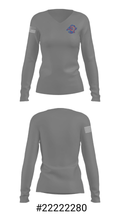 Republic Junior High School 61600725 Women's Long Sleeve V-neck Shirt - 25
