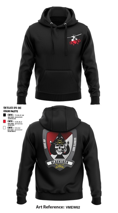B Troop, 3-17 Cav 24452790 Hoodie - 2