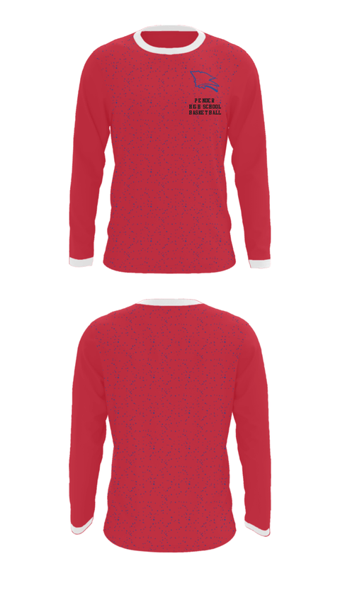 Long Sleeve Performance Shirt, Pender High School Basketball, Men's Basketball, Teamtime, Team time, sublimation, custom sports apparel, team uniforms, spirit wear, spiritwear, sports uniforms, custom shirts, team store, custom team store, fundraiser sports, apparel fundraiser