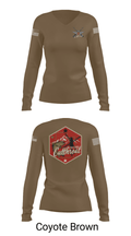 A Co. 2-211th GSAB 21328090 Women's Long Sleeve V-neck Shirt - 38