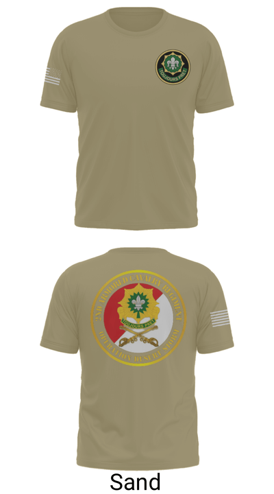 Second Armored Cavalry Regiment 2069337 Short Sleeve Performance Shirt - 36