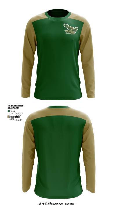 Woodward-Granger Middle School 4966200 Long Sleeve Performance Shirt - 1