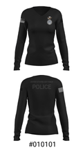 88 SFS 57358304 Women's Long Sleeve V-neck Shirt - 37