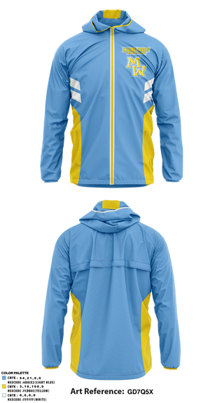 Windbreaker, Maine West High School Wrestling, Wrestling, Teamtime, Team time, sublimation, custom sports apparel, team uniforms, spirit wear, spiritwear, sports uniforms, custom shirts, team store, custom team store, fundraiser sports, apparel fundraiser