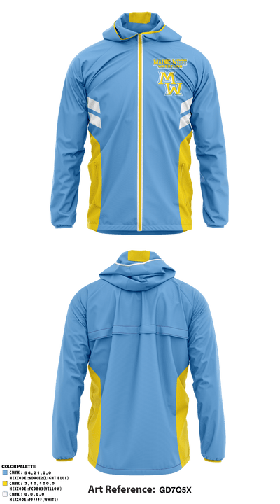 Maine West High School Wrestling 22362554 Windbreaker - 1