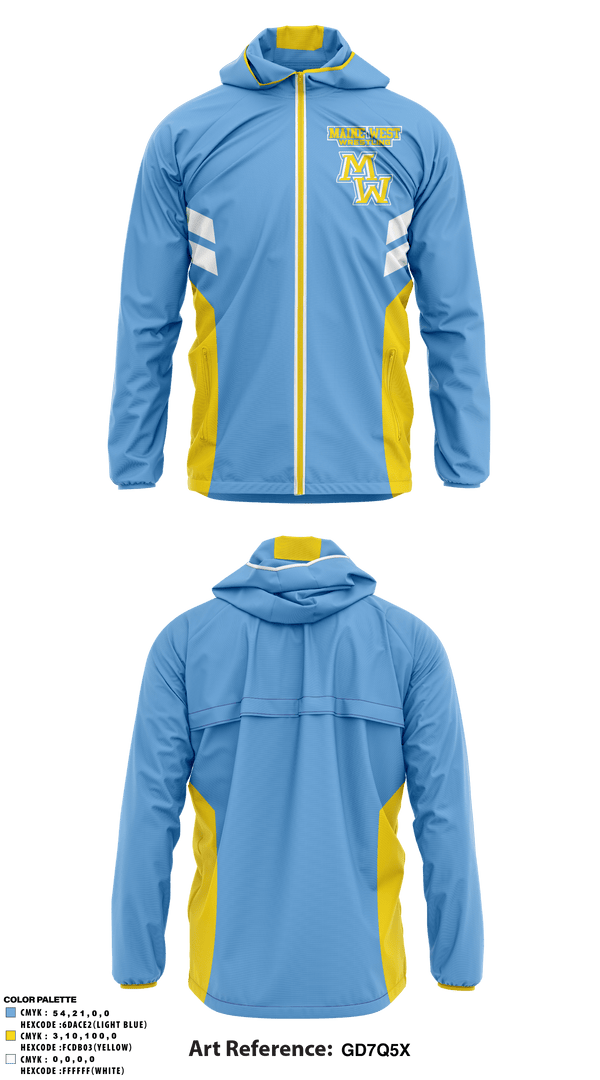 Windbreaker, Maine West High School Wrestling, Wrestling, Teamtime, Team time, sublimation, custom sports apparel, team uniforms, spirit wear, spiritwear, sports uniforms, custom shirts, team store, custom team store, fundraiser sports, apparel fundraiser