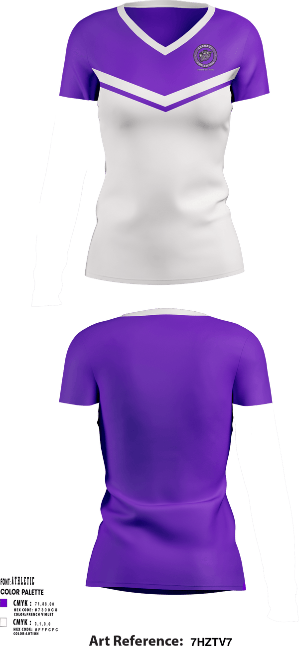 Women's Short Sleeve Vneck Shirt, Granada Middle School, Spirit Store, Teamtime, Team time, sublimation, custom sports apparel, team uniforms, spirit wear, spiritwear, sports uniforms, custom shirts, team store, custom team store, fundraiser sports, apparel fundraiser