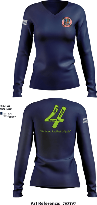 Women's Long Sleeve Vneck Shirt, , Fire Department, Teamtime, Team time, sublimation, custom sports apparel, team uniforms, spirit wear, spiritwear, sports uniforms, custom shirts, team store, custom team store, fundraiser sports, apparel fundraiser