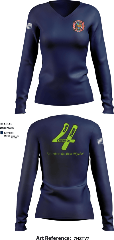 Engine 4 37157060 Women's Long Sleeve V-neck Shirt - 6