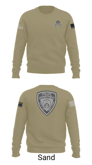 Crew Neck Sweatshirt, , Police, Teamtime, Team time, sublimation, custom sports apparel, team uniforms, spirit wear, spiritwear, sports uniforms, custom shirts, team store, custom team store, fundraiser sports, apparel fundraiser