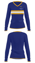 Hudsonville High School 86879701 Women's Long Sleeve V-neck Shirt - 31