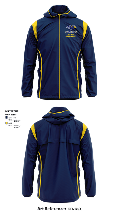 Bow High School Hockey 89275708 Windbreaker - 1