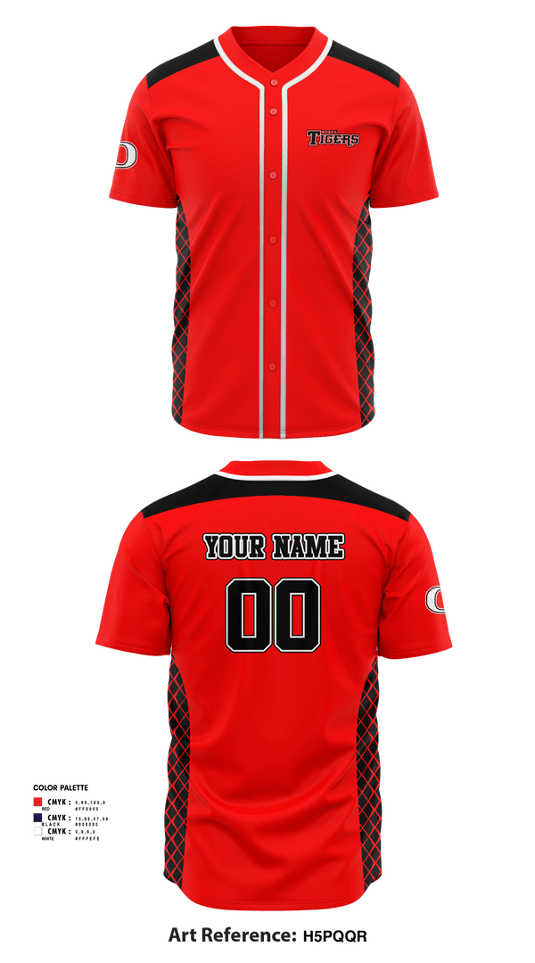 Full Button Baseball Jersey, Omaha Tigers Baseball, Baseball, Teamtime, Team time, sublimation, custom sports apparel, team uniforms, spirit wear, spiritwear, sports uniforms, custom shirts, team store, custom team store, fundraiser sports, apparel fundraiser