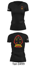 2nd battalion 2nd marines 57428370 Women's Short Sleeve V-neck Shirt - 23