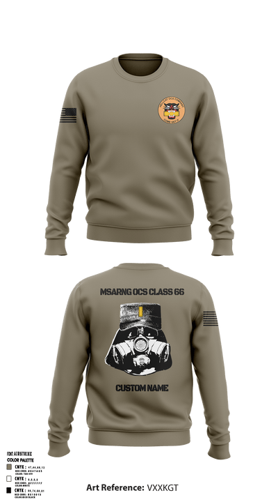 MSARNG OCS Class 66 93679555 Crew Neck Sweatshirt - 51
