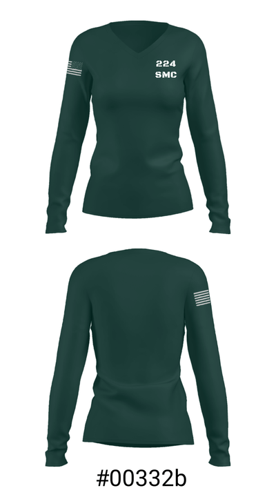 224 SMC 20505873 Women's Long Sleeve V-neck Shirt - 37