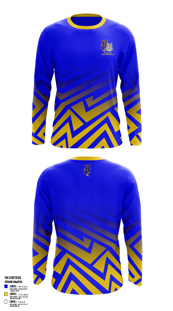 Long Sleeve Performance Shirt, Baboquivari High School Basketball, Men's Basketball, Teamtime, Team time, sublimation, custom sports apparel, team uniforms, spirit wear, spiritwear, sports uniforms, custom shirts, team store, custom team store, fundraiser sports, apparel fundraiser