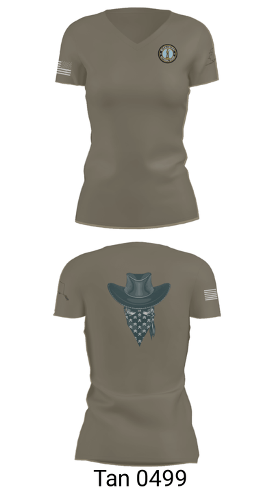 4th Platoon “Bandits” 80274914 Women's Short Sleeve V-neck Shirt - 23