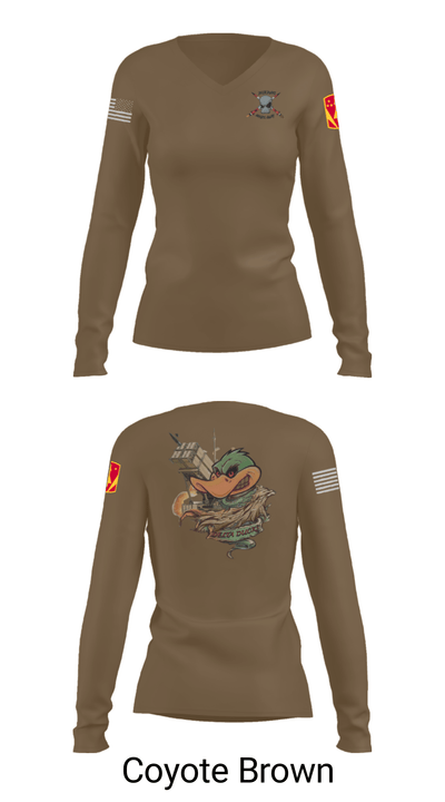 D 4-3 ADA 71951735 Women's Long Sleeve V-neck Shirt - 36