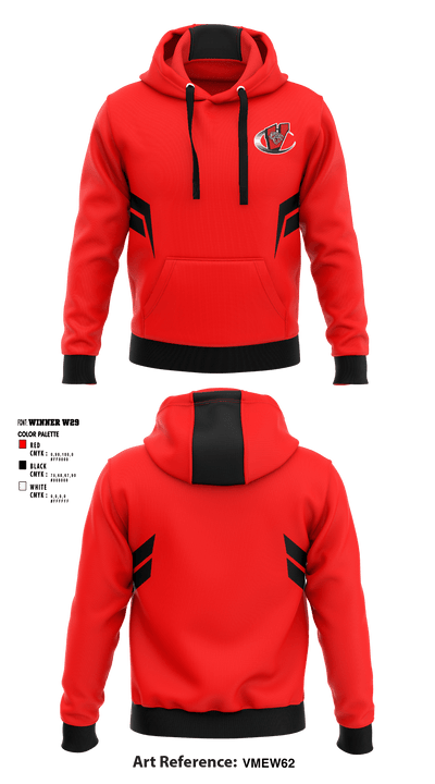 Vestaburg High School Basketball 97265977 Hoodie - 1