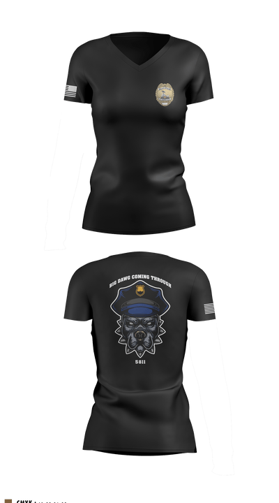 PMO 92863588 Women's Short Sleeve V-neck Shirt - 1