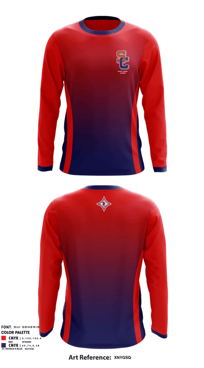 Sandy Creek High School Dance 23813305 Long Sleeve Performance Shirt - 1