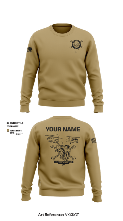 D Co 1-52 AVN REGT 67961627 Crew Neck Sweatshirt - 3