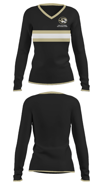 Harry S Truman High School Cheer 53004655 Women's Long Sleeve V-neck Shirt - 20