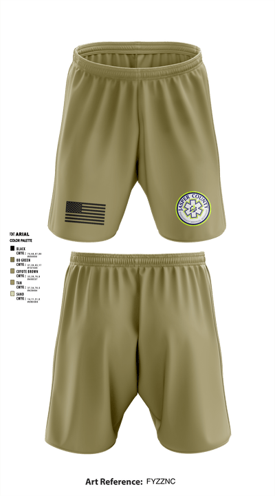 Jasper County EMS 69252235 Athletic Shorts With Pockets - 4