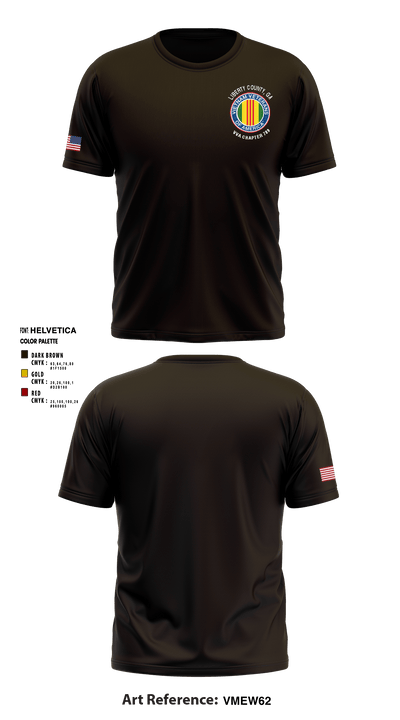 Liberty County, GA; VVA Chapter 789 5538310 Short Sleeve Performance Shirt - 1
