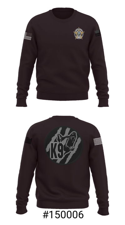 Wayne County K9 Team 22596021 Crew Neck Sweatshirt - 2