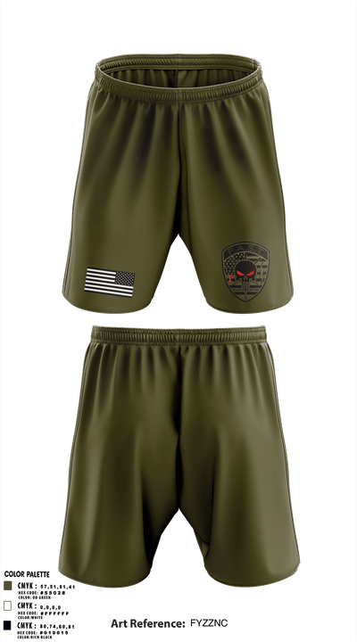 Fugitive apprehension street team 89256534 Athletic Shorts With Pockets - 1