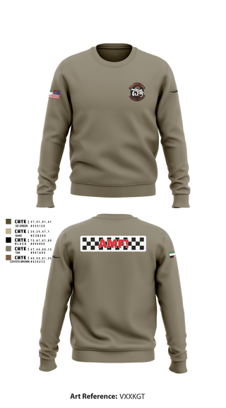 Crew Neck Sweatshirt, , Air Force, Teamtime, Team time, sublimation, custom sports apparel, team uniforms, spirit wear, spiritwear, sports uniforms, custom shirts, team store, custom team store, fundraiser sports, apparel fundraiser