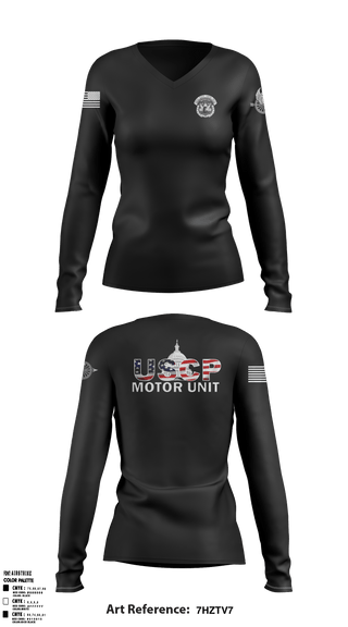 Women's Long Sleeve Vneck Shirt, , Police, Teamtime, Team time, sublimation, custom sports apparel, team uniforms, spirit wear, spiritwear, sports uniforms, custom shirts, team store, custom team store, fundraiser sports, apparel fundraiser